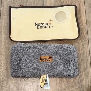 NWT Nordic Beach Grey Kitten Head Wrap